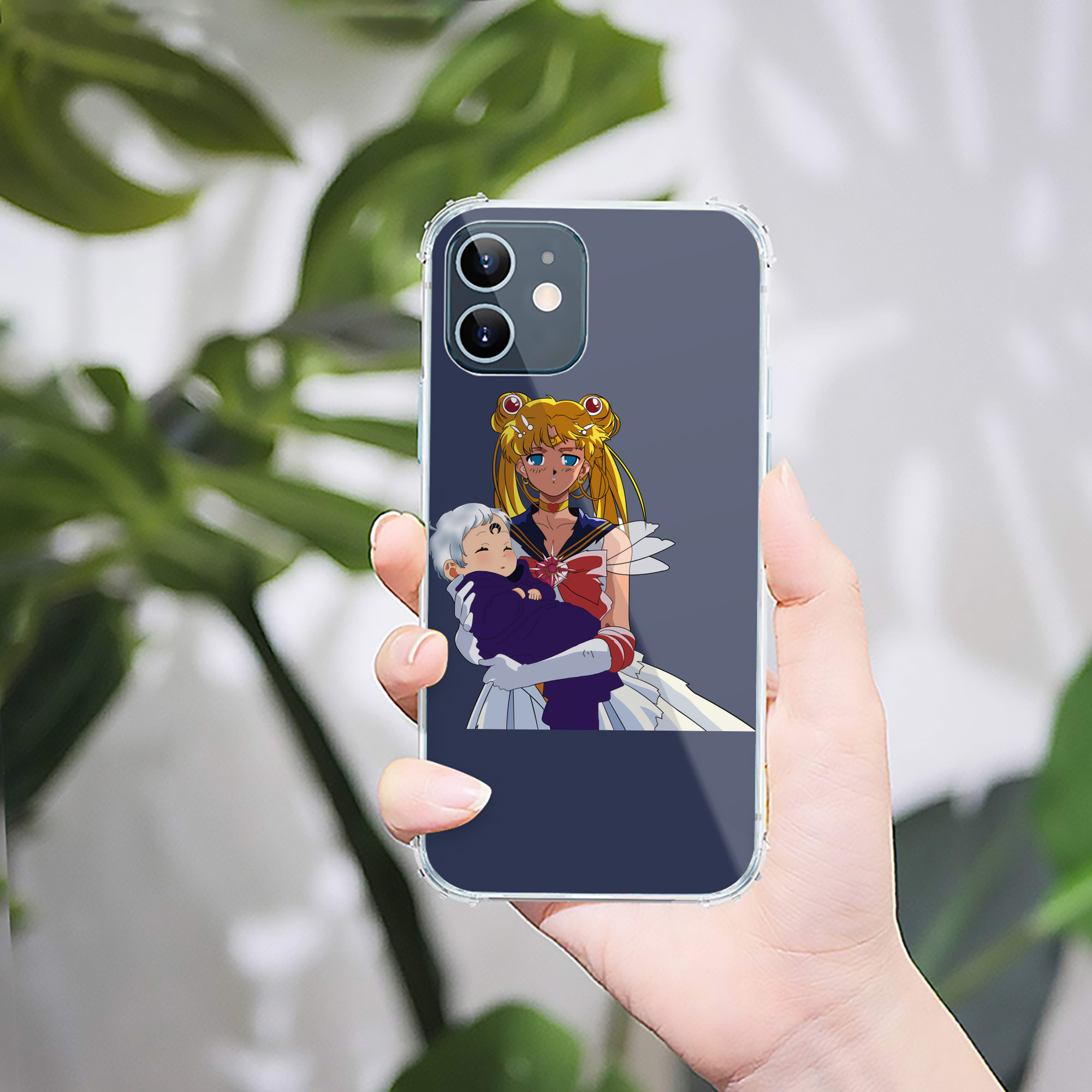 （画像用） 美少女戦士セーラームーン 月野 うさぎ つきの うさぎ Sailor Moon Tsukino Usagi 【iPhone 12シリーズ対応】透明スマホケース（クリアソフトケース）